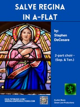 Salve Regina in A-flat Two-Part Mixed choral sheet music cover